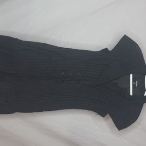 Pinstripe Le Chateau Dress with Flair bottom